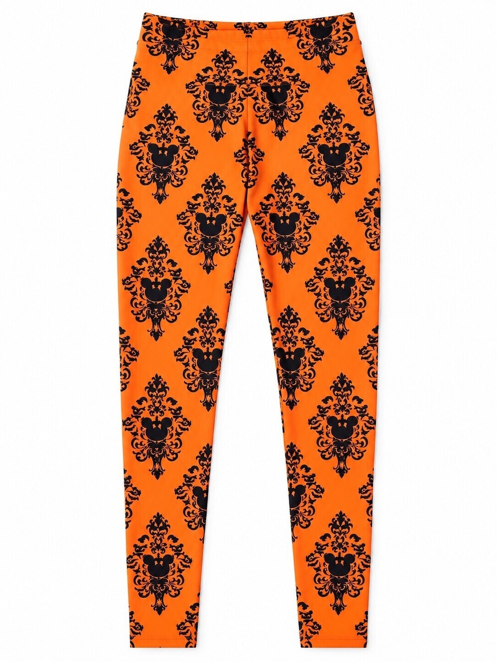 LuLaRoe Disney Haunted Mansion Mickey Leggings Orange Black Halloween One Size